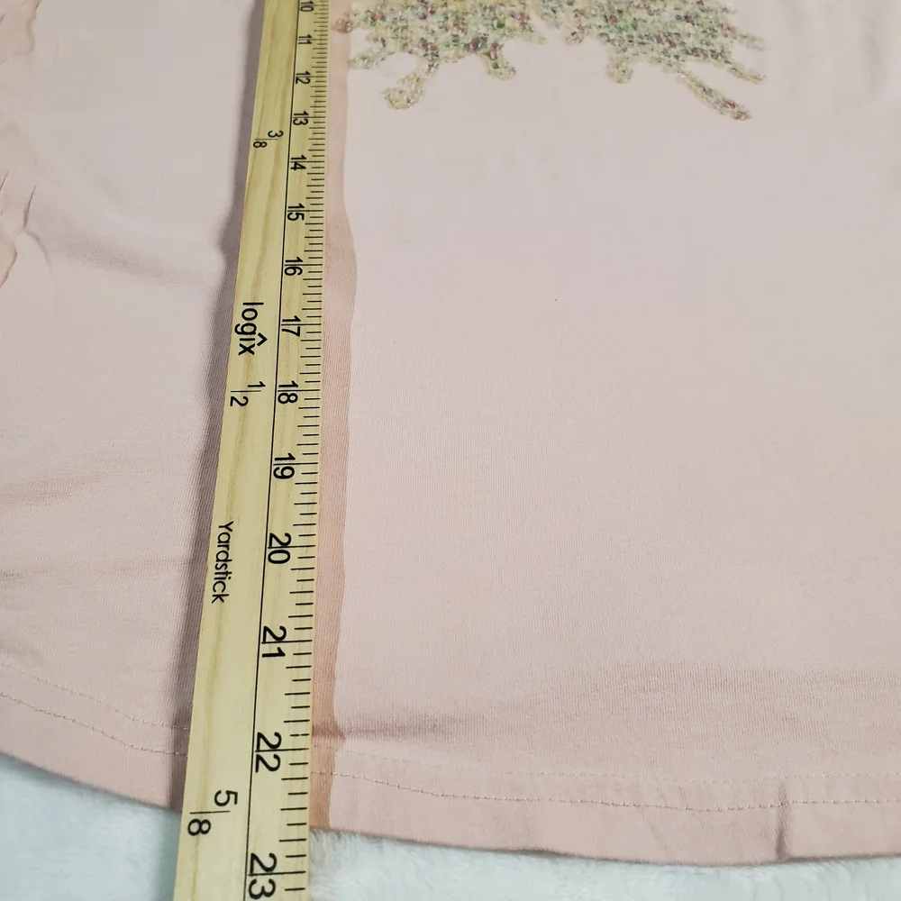 Express Pink Sequin Butterfly Women's Top - Picture 5 of 8